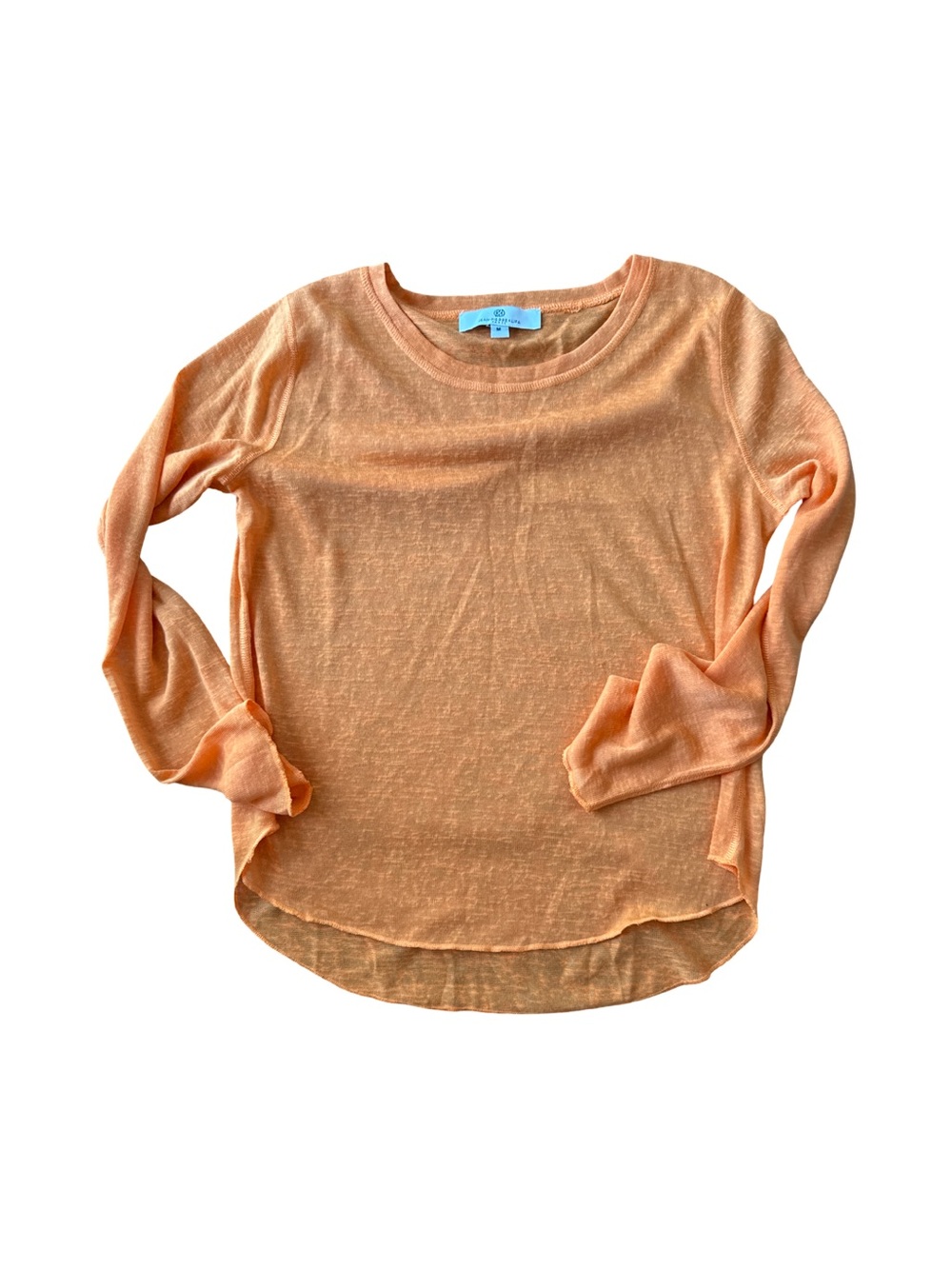 Lightweight summer sweater in orange, size m